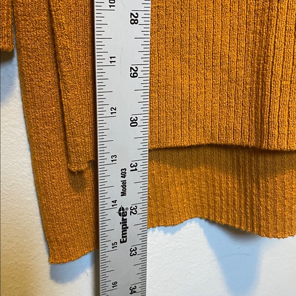 Free People Criss Cross Tunic Sweater Women’s Medium Ginger Root Linen Blend Top - Picture 14 of 15